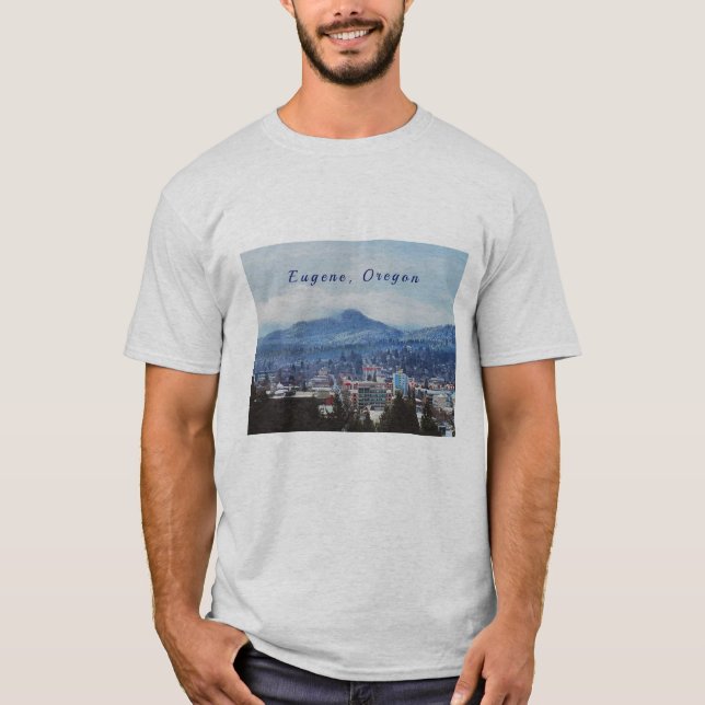"Eugene, Oregon" Manar T Shirt (Framsida)