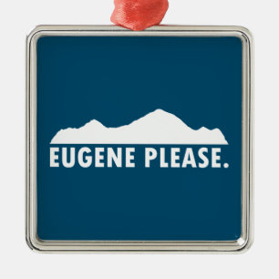 Eugene Oregon Snälla Julgransprydnad Metall