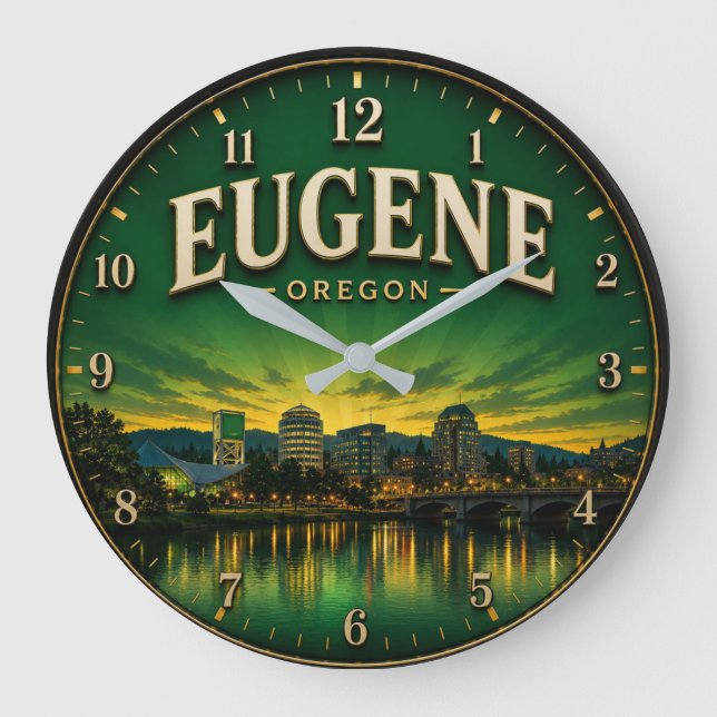 Eugene Oregon Stor Klocka (Framsida)