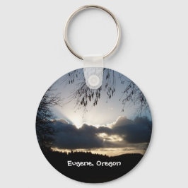 Eugene, Oregon Sunset Nyckelring