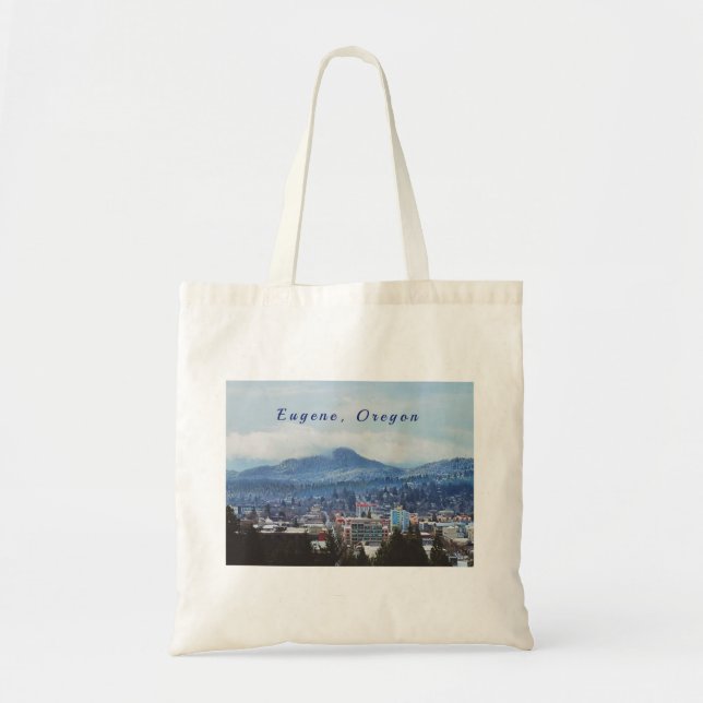 "Eugene, Oregon" Tote Bag Tygkasse (Framsidan)