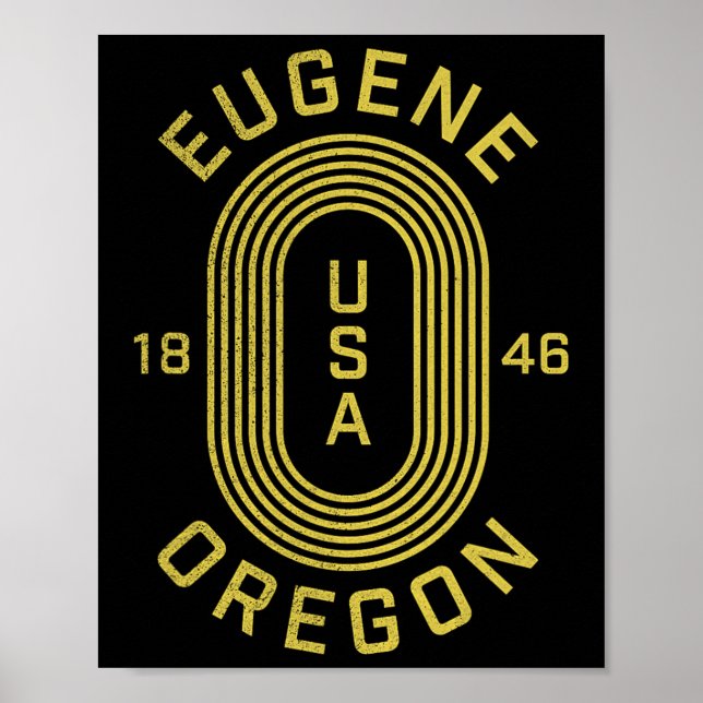 Eugene Oregon USA  Poster (Framsidan)