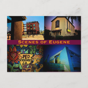 Eugene Scenes Postcard Vykort