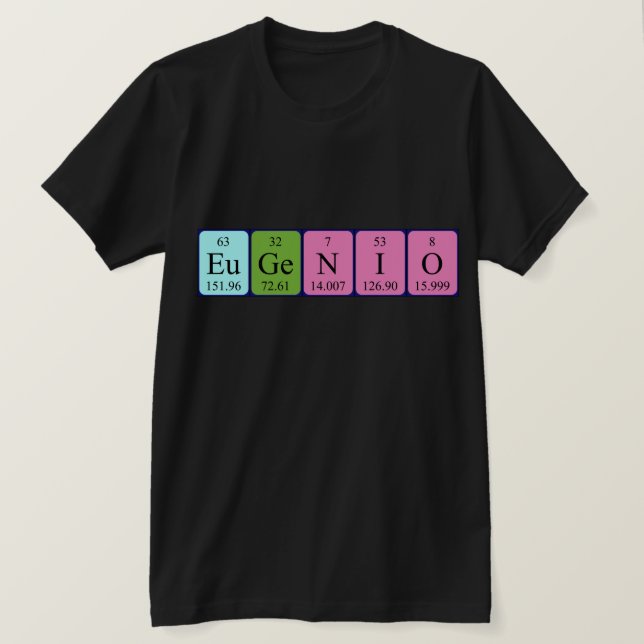 Eugenio periodiskt bord namn-skjorta tee (Design framsida)