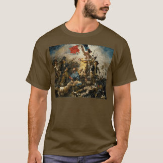 Eugne Delacroix Liberty som leder People Pixelat T Shirt