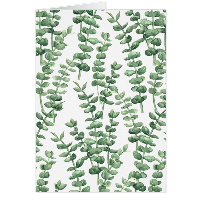 Eukalyptus 1 hälsningskort (Framsidan)