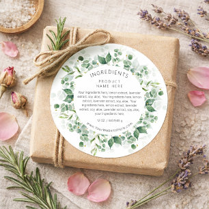 Eukalyptus Akvarell Krans Ingredienser Etiketter