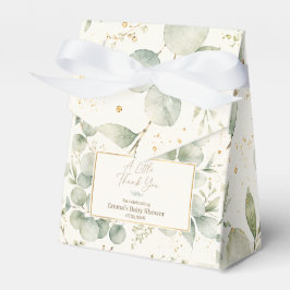 Eukalyptus baby shower Förmånslåda Presentaskar