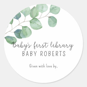 Eukalyptus - barnets första bibliotek runt klistermärke