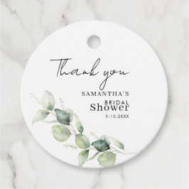Eukalyptus Botanisk Minimalistisk Bröllopsfest Gåvor Etiketter