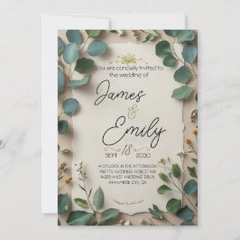 Eukalyptus Botanisk Ram Inbjudningar