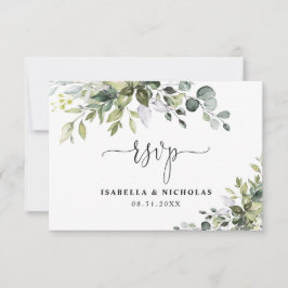 Eukalyptus bröllop RSVP-kort OSA Kort