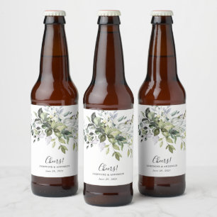 Eukalyptus Bröllopsgåva Ölbottletiketter Ölflaska Etikett