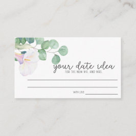 Eukalyptus, calla - Dejtingidéer \ Dejtburk Tilläggskort