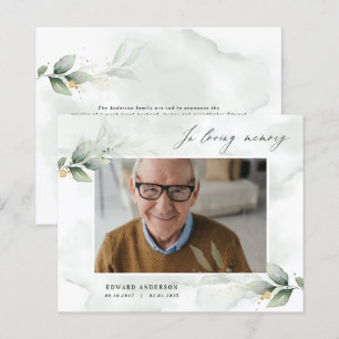 Eukalyptus foto elegant minnesgudstjänst begravnin