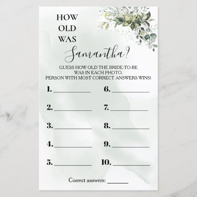 Eukalyptus Hur gammal var Hon dusch tvåspråkigt sp (Framsida)