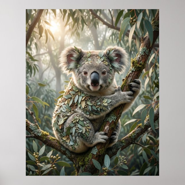 Eukalyptus Koala Lugn Poster (Framsidan)