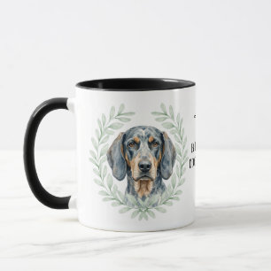 Eukalyptus Krans Bluetick Coonhound Monogram Mugg