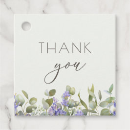 Eukalyptus med lavender Flowers Bröllop Gåvor Etiketter