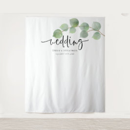 Eukalyptus Namn Datum Bröllopsbakgrund för foton