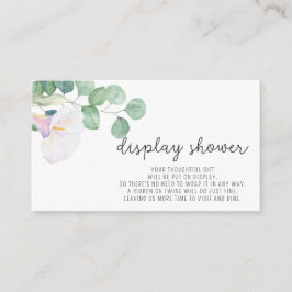 Eukalyptus och Calla - Visar Dusch Tilläggskort