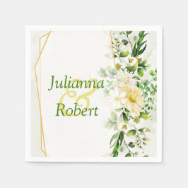 Eukalyptus och daisy napkins pappersservett