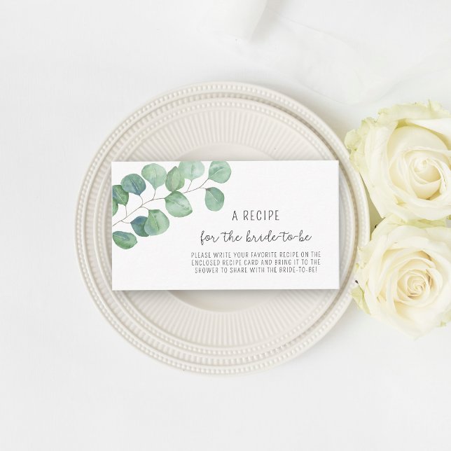 Eukalyptus - Recept för den blivande bruden Tilläggskort (Skapare uppladdad)