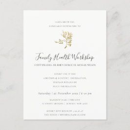 EUKALYPTUS RODNAD ROSA KRAFT WORKSHOP-HÄNDELSE MEDDELANDE VYKORT