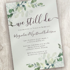 Eukalyptus Salvia Grön Vårdförnyelse Inbjudningar