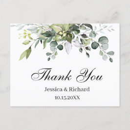 Eukalyptus Vattenfärg Tack-Kort Vykort