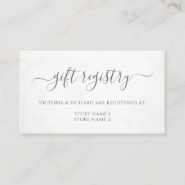 Eukalyptusblad Grönbröllopspresent Registry Tilläggskort