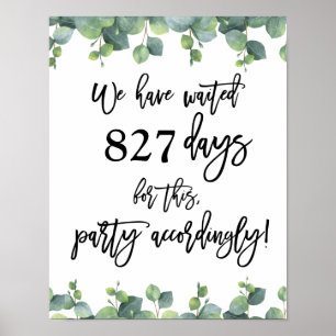 Eukalyptusbröllop vi har väntat poster
