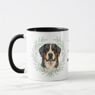 Eukalyptuskrans Schweiz Berghund Monogram Mugg