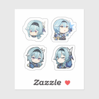 Eula Genshin Impact 4 Pack Stickerblad Extra Pac Klistermärken