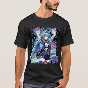 Eula Lawrence Cryo Knight Vaporwave Synthwave Este T Shirt