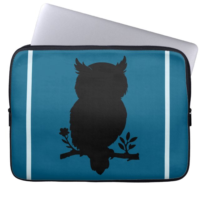 Eule - Scherenschnitt Gerätehülle Laptopschutzhüll Laptop Fodral (Framsidan)