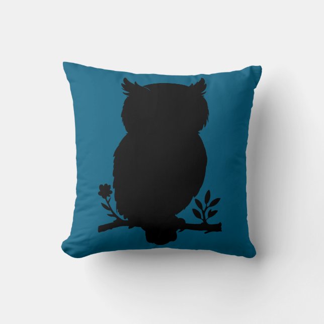 Eule - Scherenschnitt Kudde (Framsida)