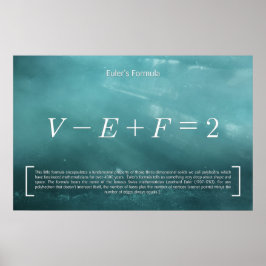 Euler Formel - Matematisk Poster