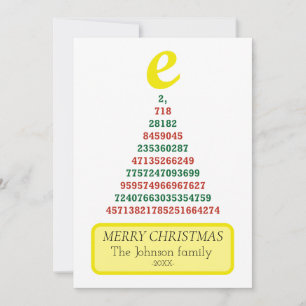 Euler julgran julkort