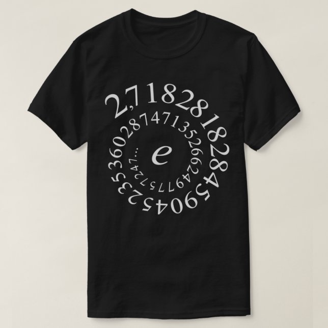 Euler, vitt nummer t shirt (Design framsida)