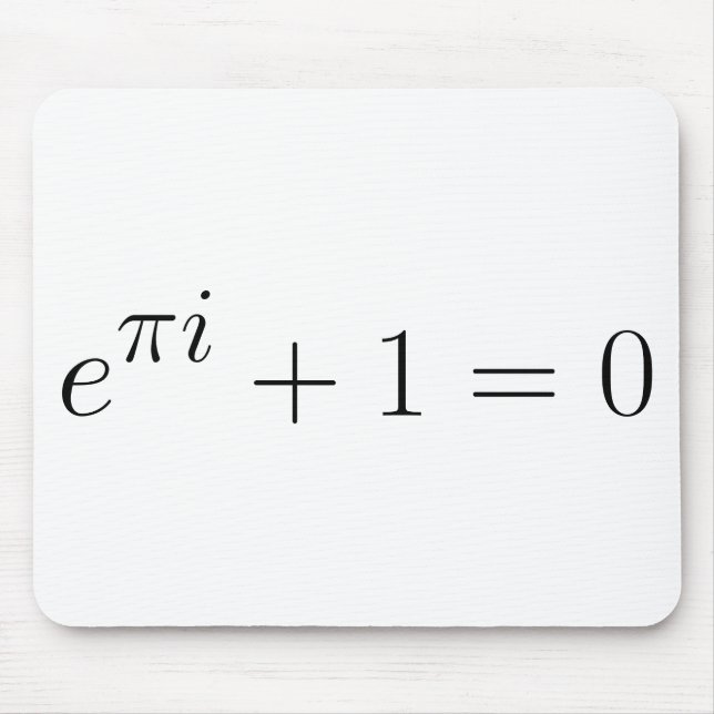 Eulers identitet musmatta (Framsidan)