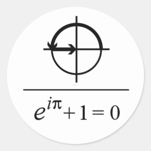Eulers identitet runt klistermärke