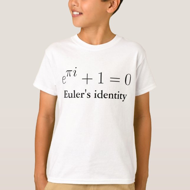 Eulers identitet t-shirt (Framsida)