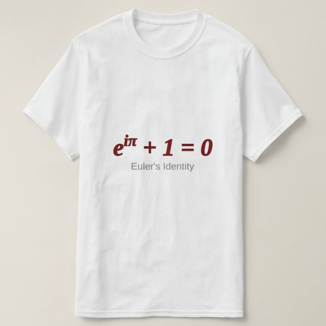 Eulers identitet tee (Design framsida)