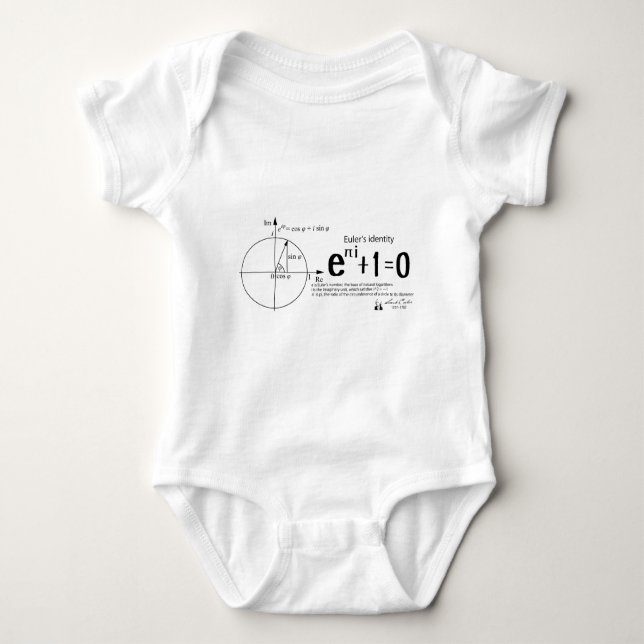 Euler's identity: Euler's formula: mathematics T-shirt (Framsida)