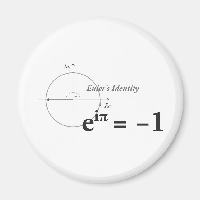 Euler's Identity Math Fora Magnet (Framsidan)