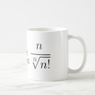 Eulers konstant vid Stirling likställande Kaffemugg
