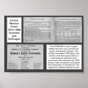 Eunice Newton Foote Climate Change Scientist Poster