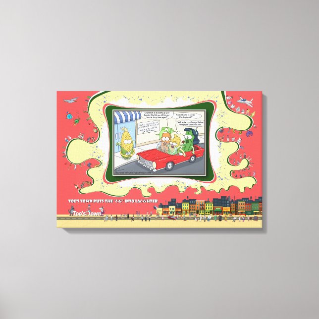 Eunuckkorn | Grattis på singellivet 24x16 Canvastryck (Framsida)