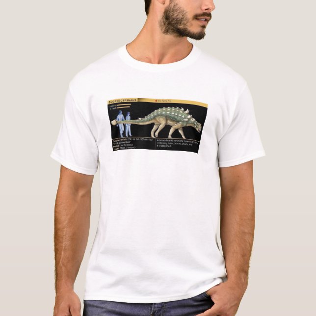 Euoplocephalus - Biology Dinosaur Jurassic T Shirt (Framsida)
